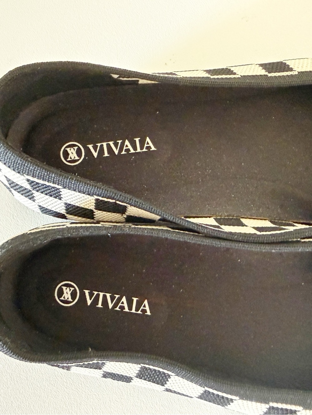 Vivaia Shoes Margot 2.0 Black & White Checker Knit Ballet Flats Chic Preppy 8 - Picture 11 of 15